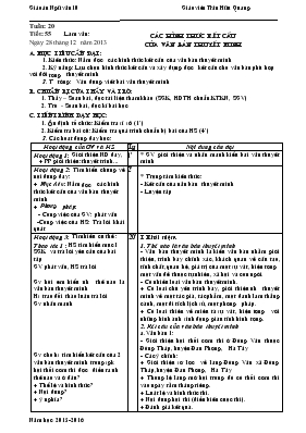 Giáo án Ngữ văn 10 - Tuần 20
